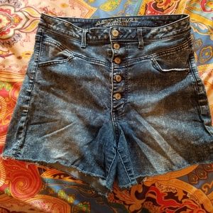 American Eagle Button Closure High Waisted Shorts